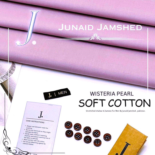 J. Unstitched Soft Cotton Shalwar & Kameez | Wisteria Pearl Color